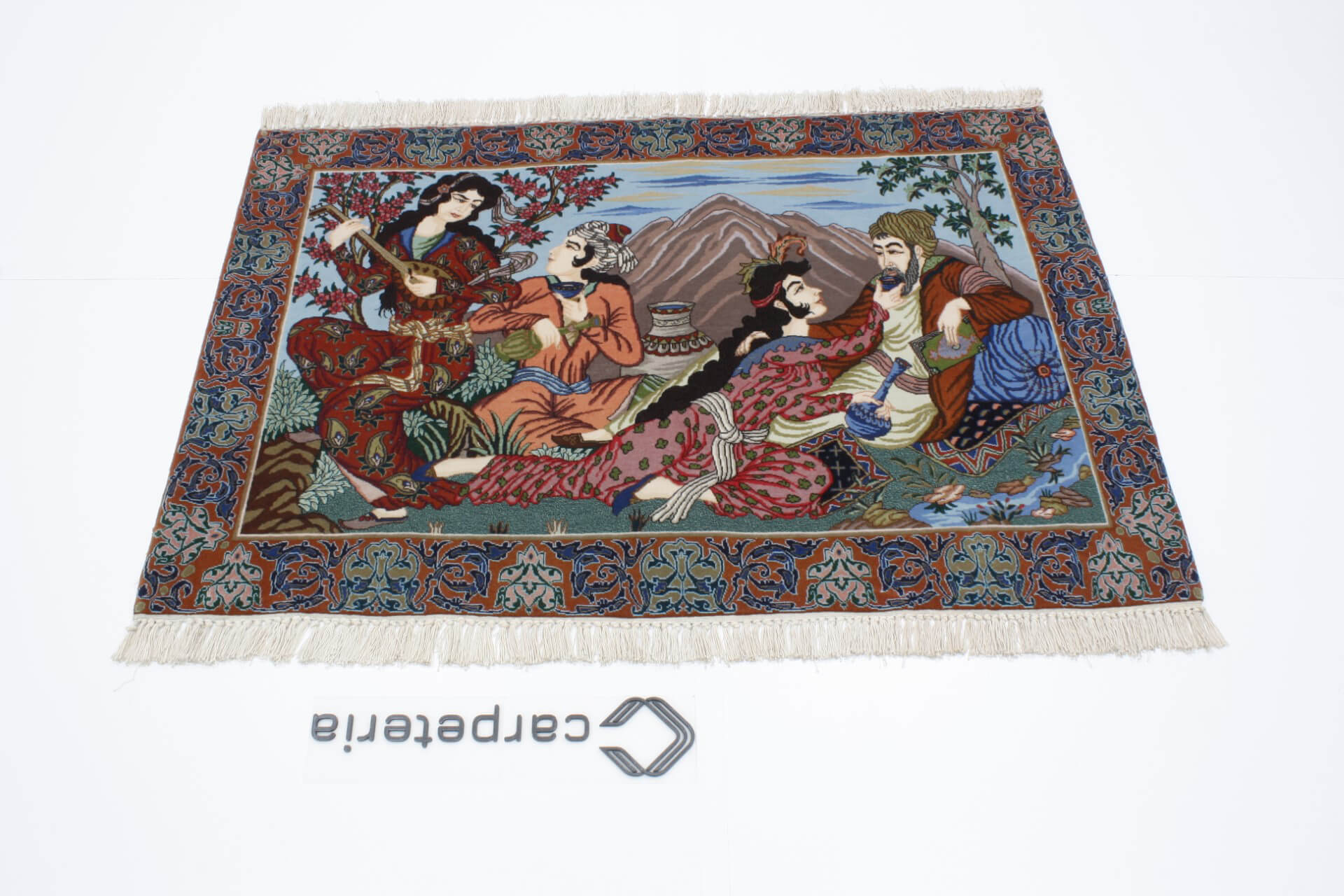 Persian rug Isfahan Figural