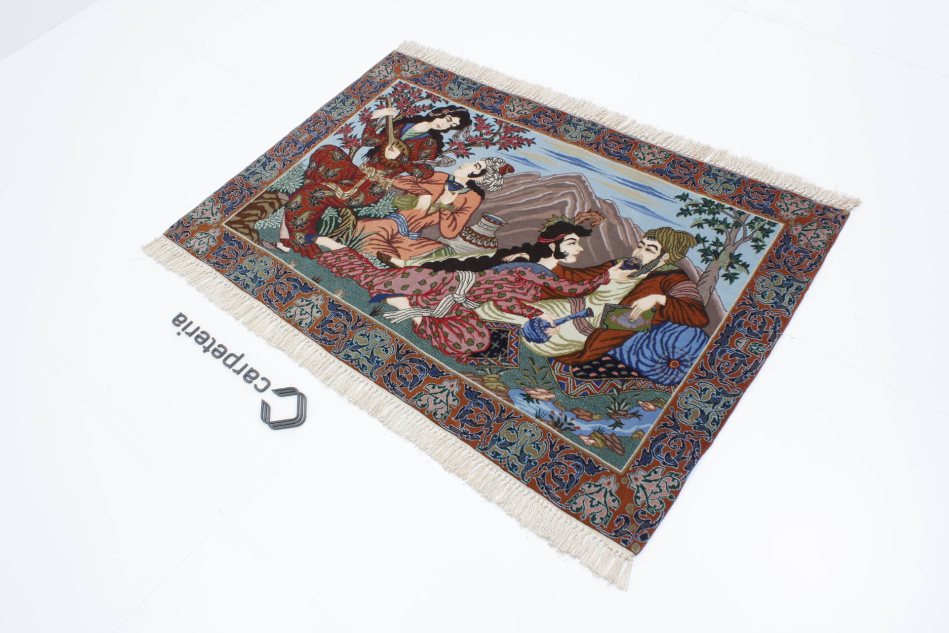 Persian rug Isfahan Figural