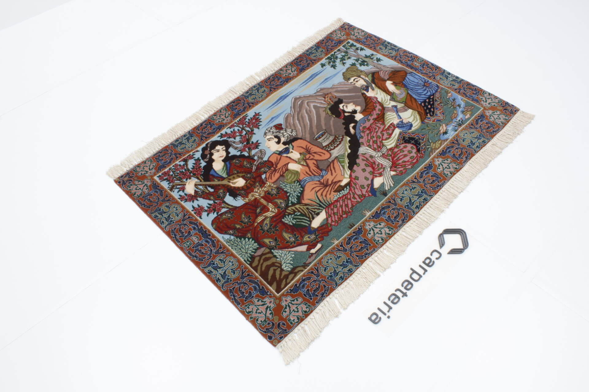 Persian rug Isfahan Figural