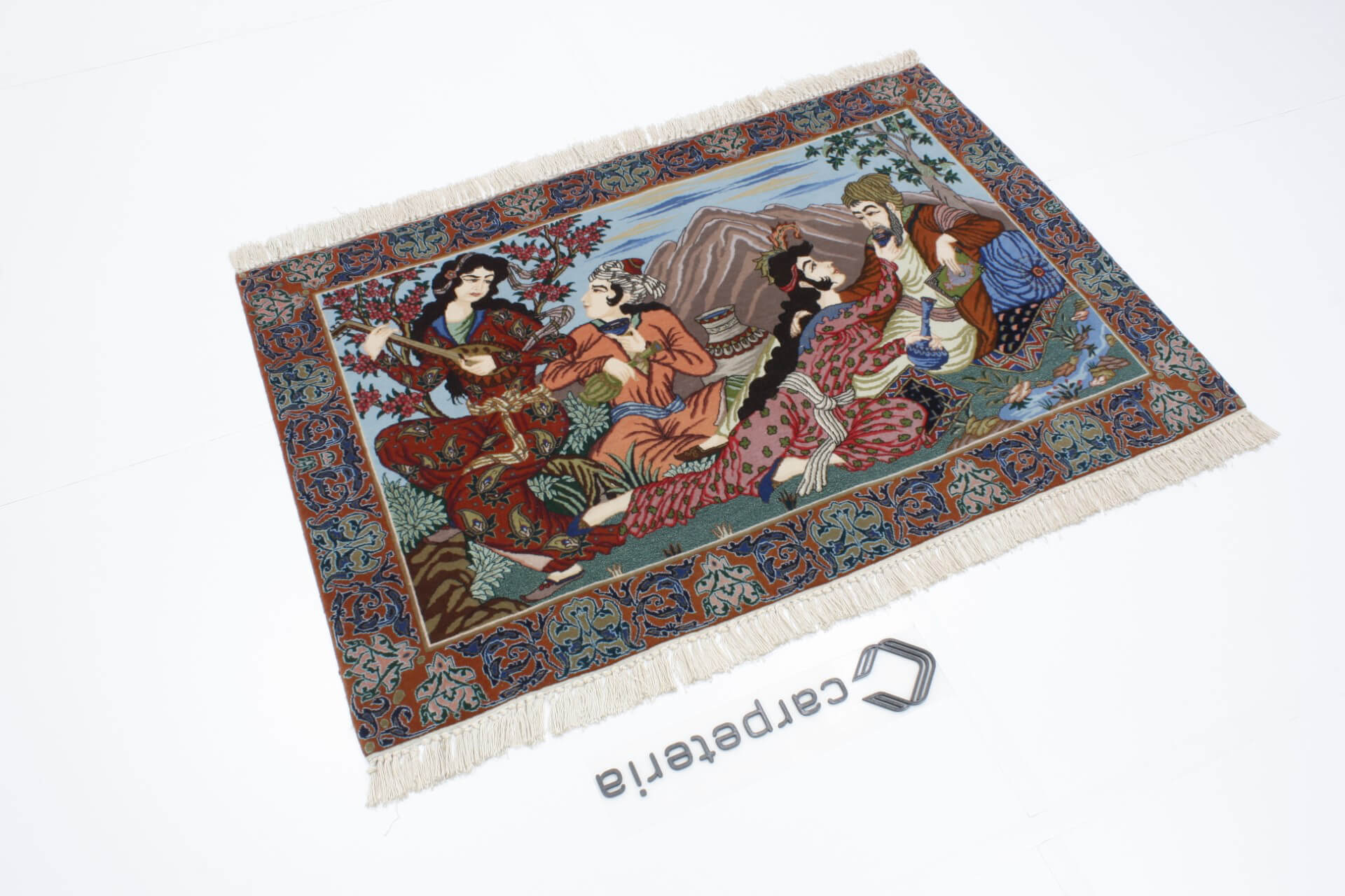 Persian rug Isfahan Figural