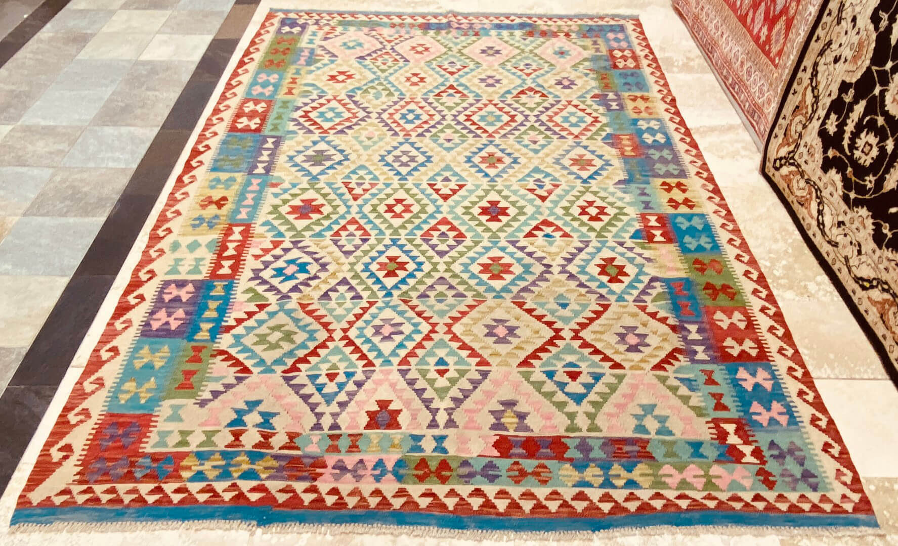 Oriental rug Kelim Waziri