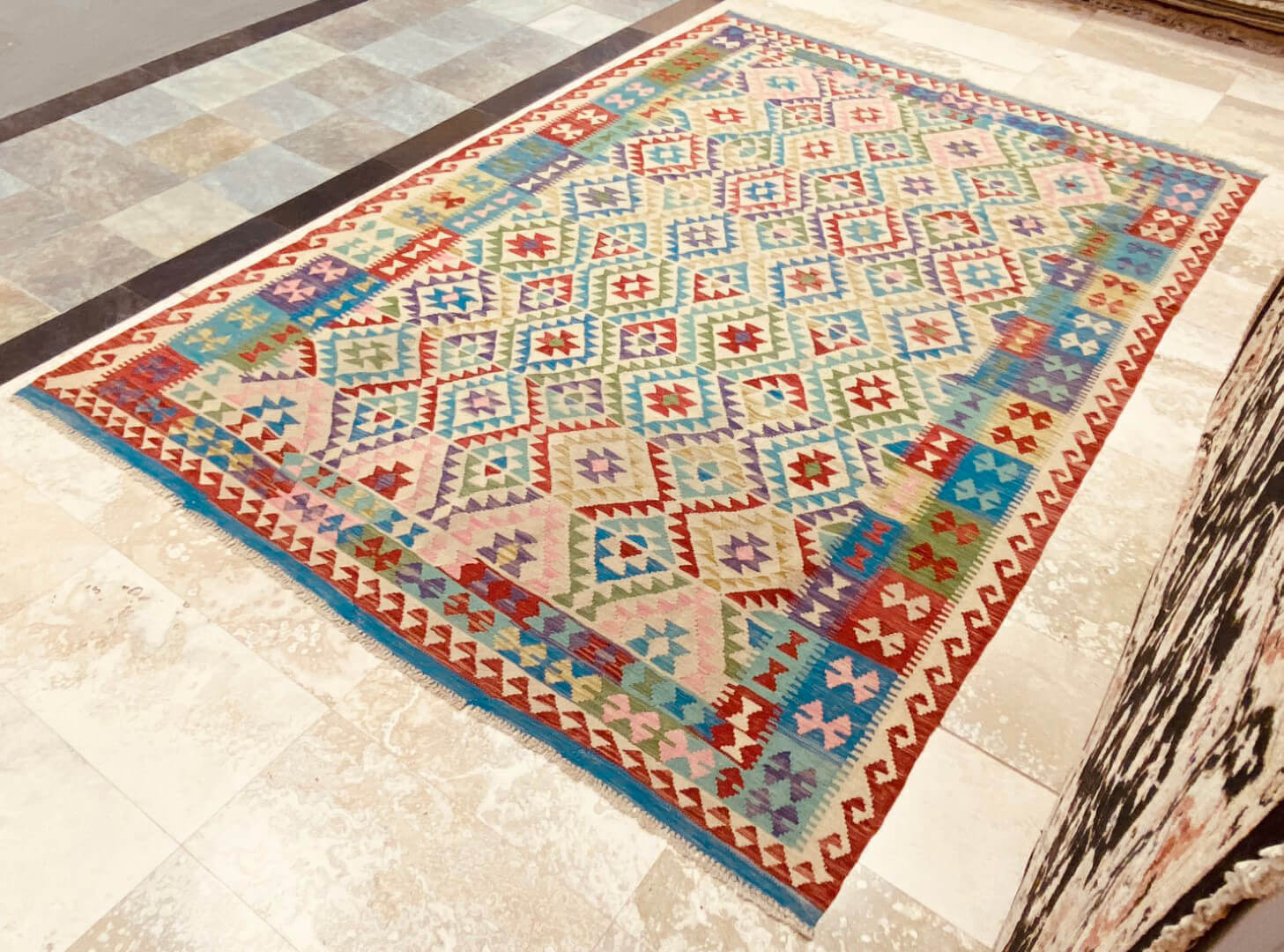 Oriental rug Kelim Waziri