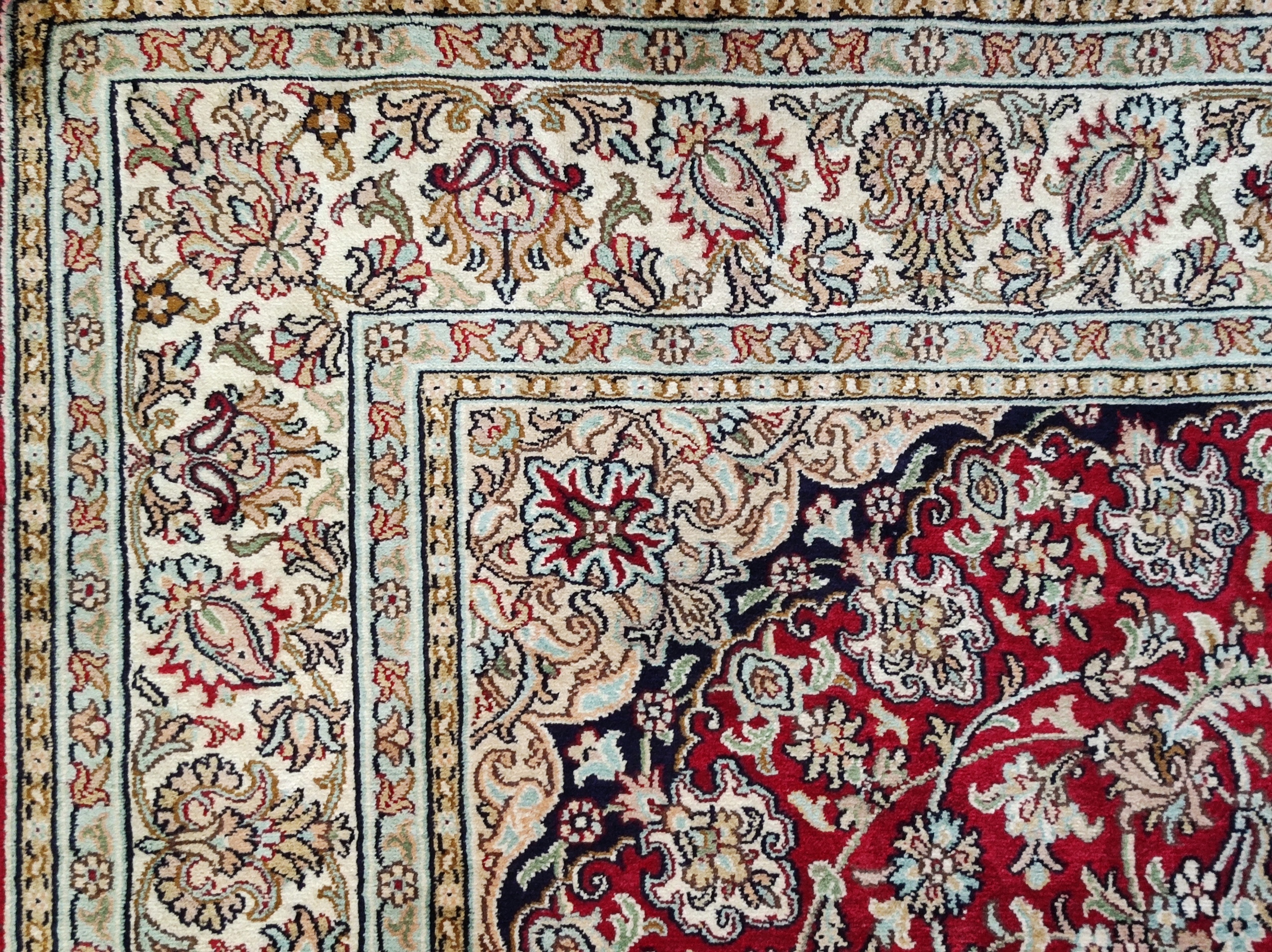 Oriental rug Kashmir silk Royal