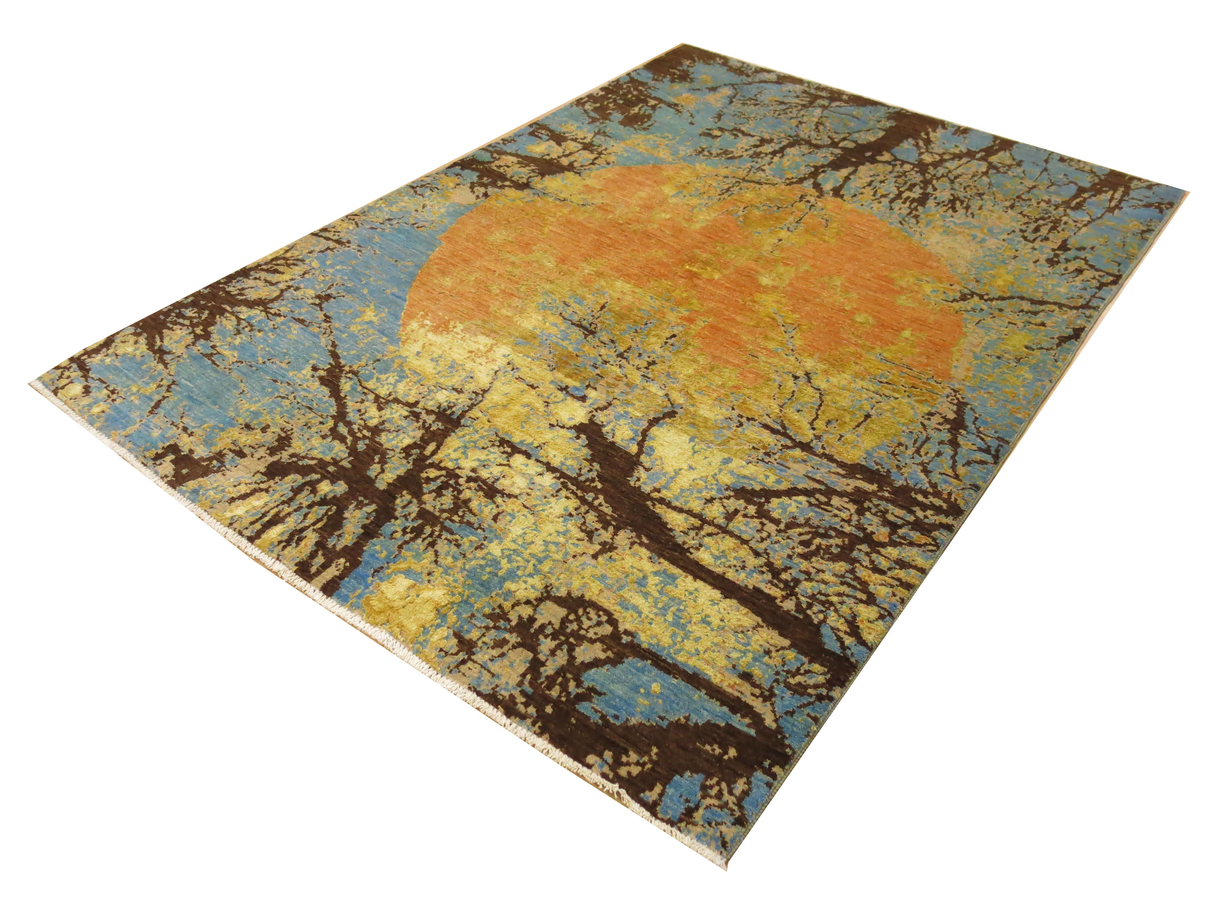 Modern rug Amazon Royal