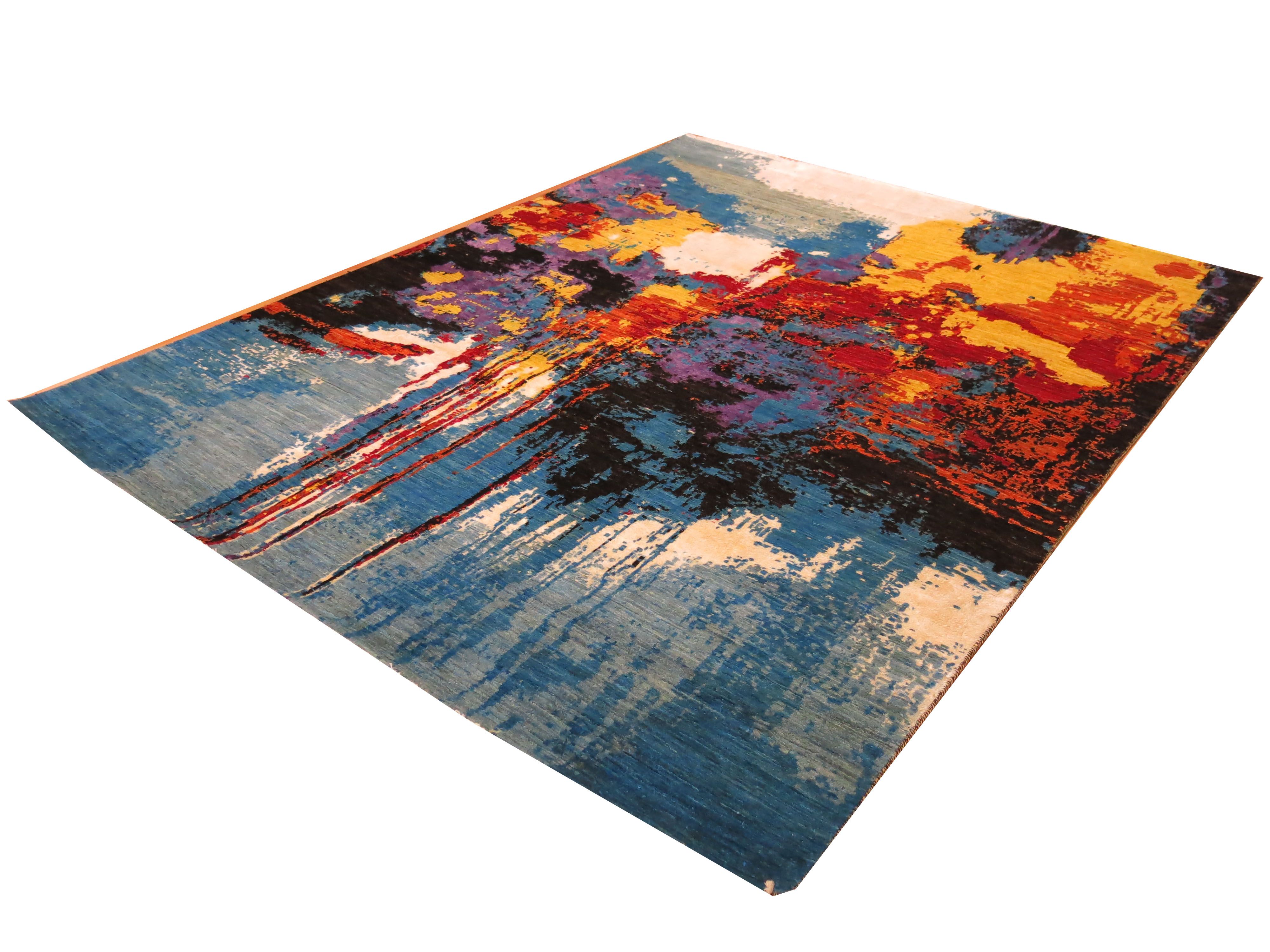 Modern rug Amazon Royal