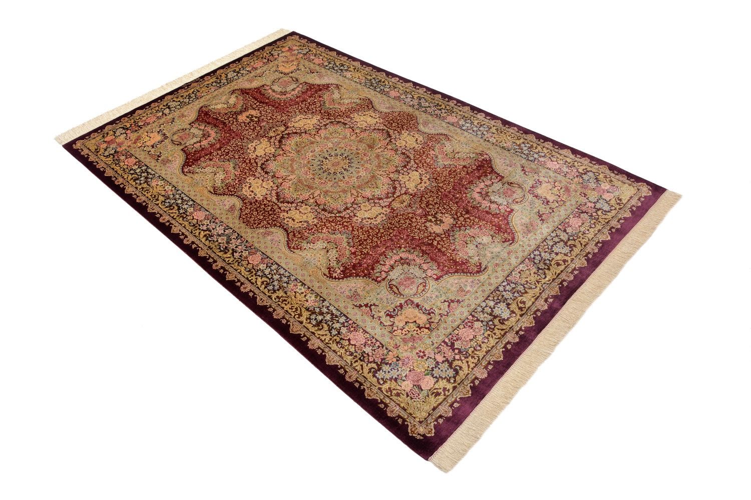 Oriental rug Ghom Silk Royal