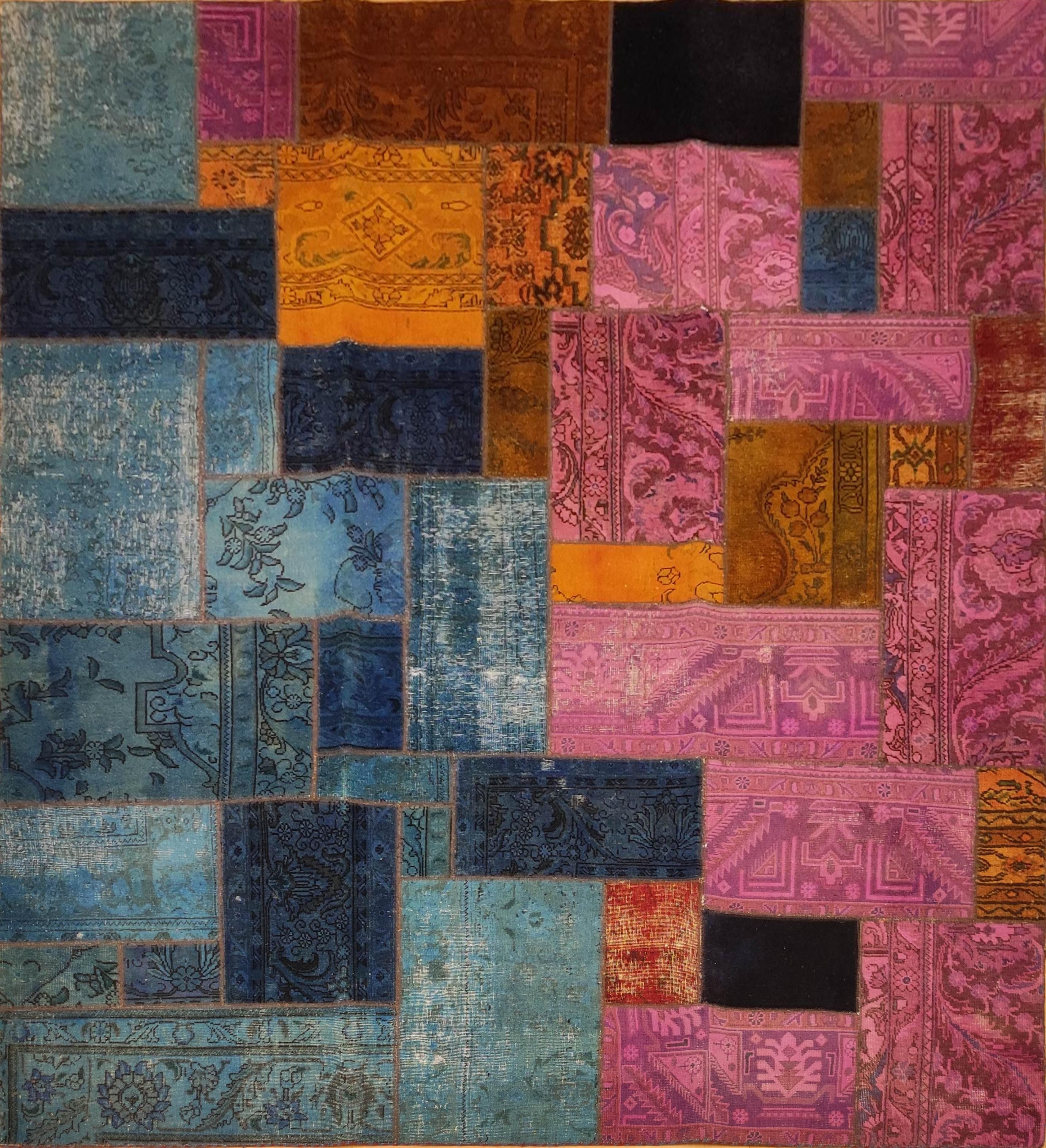 Perský koberec Patchwork Modern