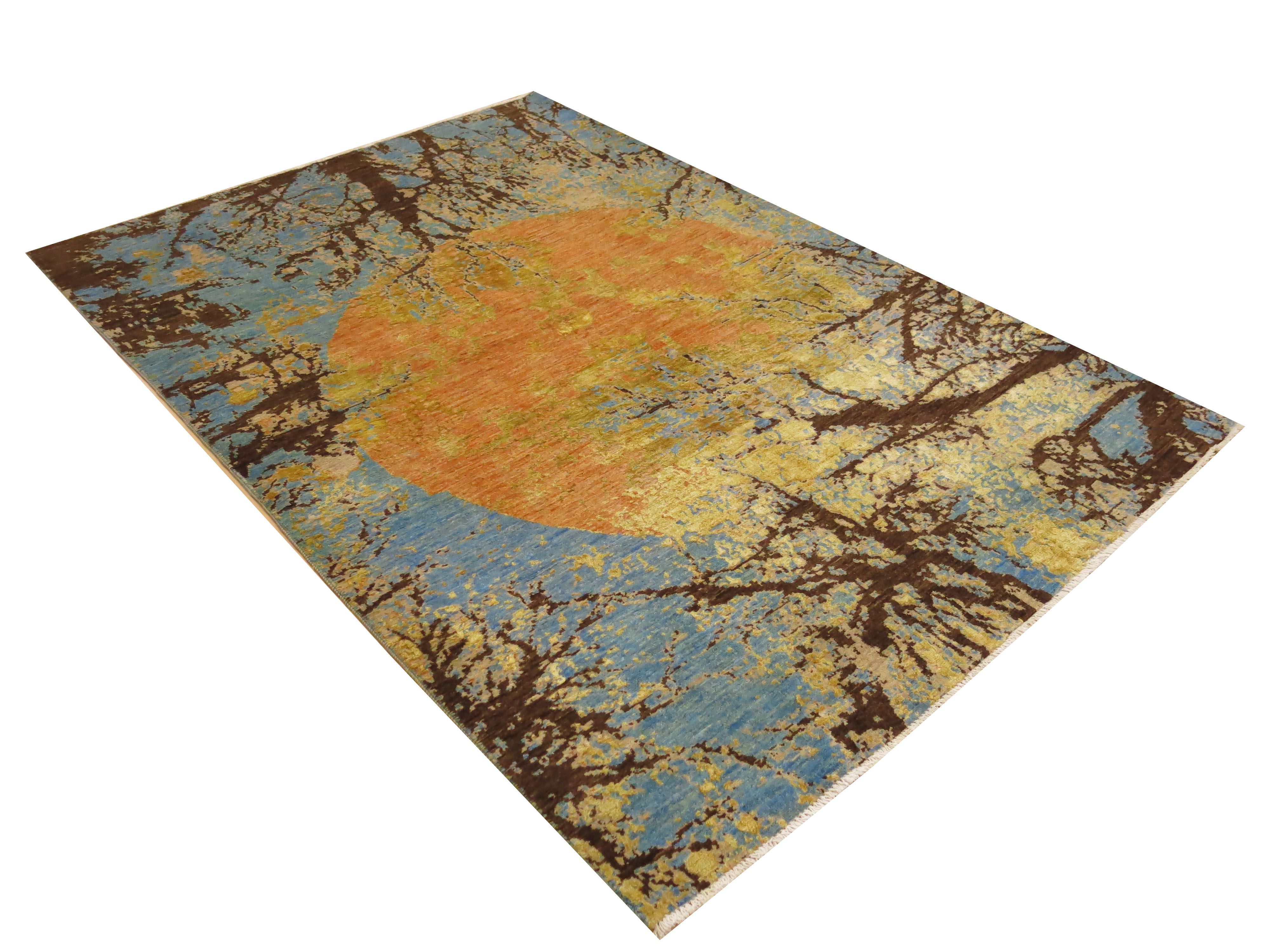 Modern rug Amazon Royal
