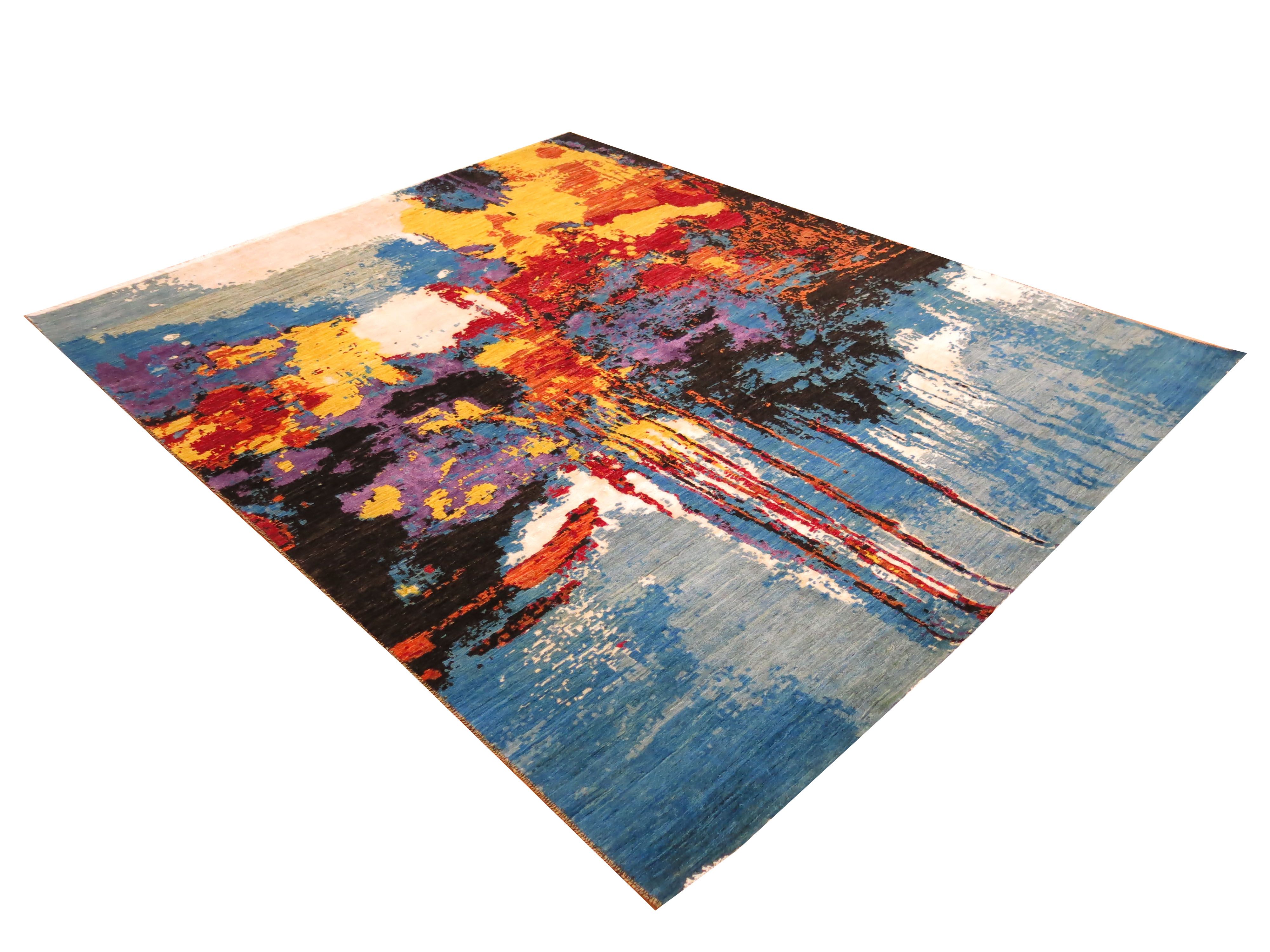 Modern rug Amazon Royal