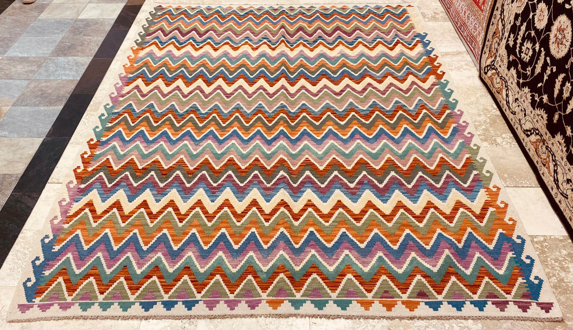 Oriental rug Kelim Waziri